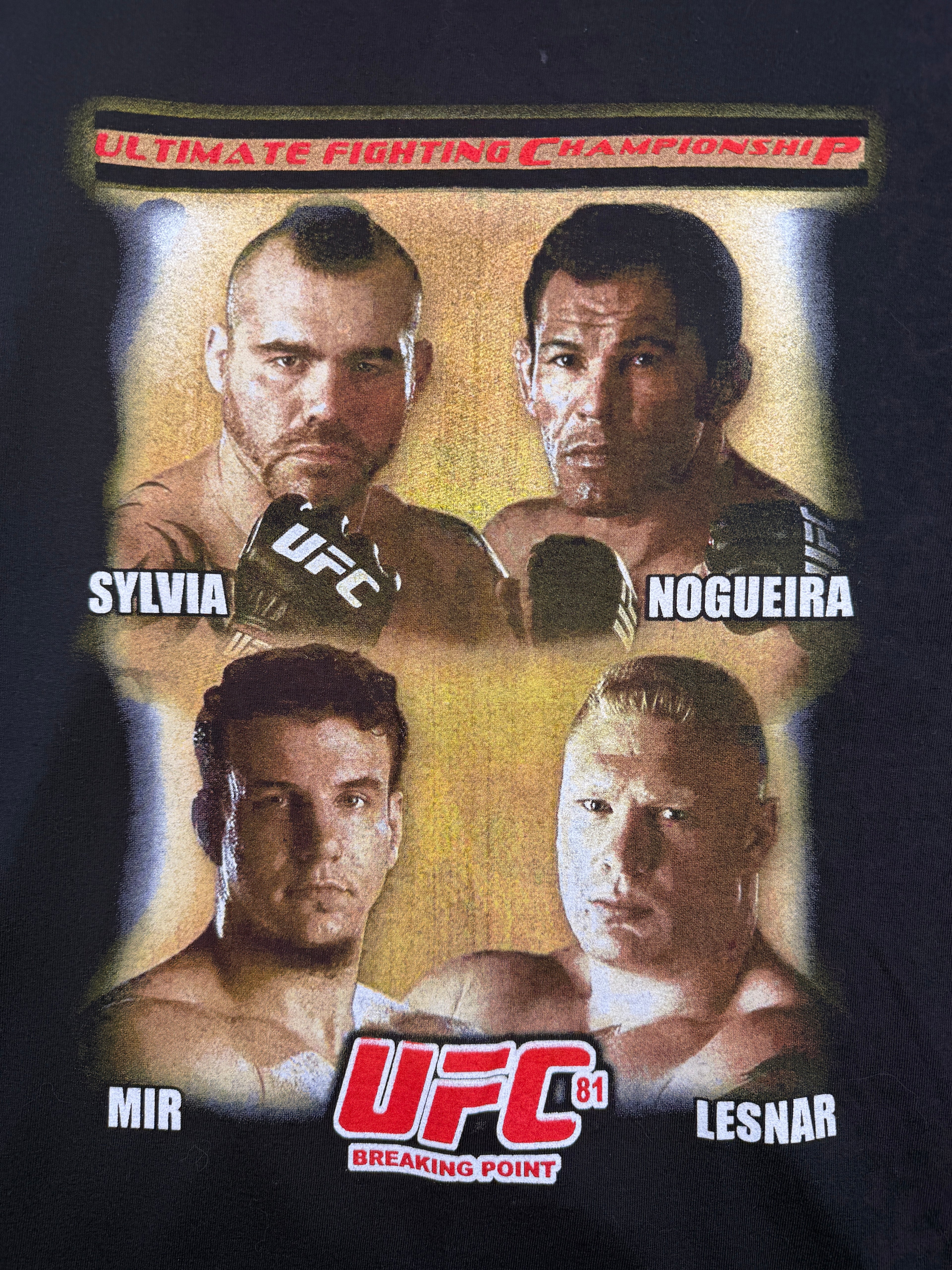 2008 UFC 81 Breaking Point Promo Tee Black