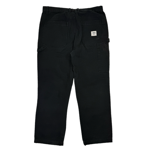 Stussy Double Knee Carpenter Pants Black (USED) | Vintage Clothing Store Canada