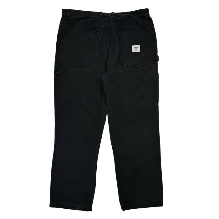 Stussy Double Knee Carpenter Pants Black (USED) | Vitnage Clothing Store Canada