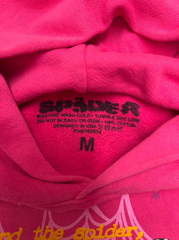 Sp5der P*NK Hoodie Pink (USED)