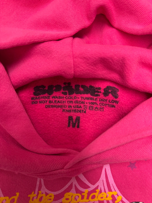 Sp5der P*NK Hoodie Pink (USED) | Vitnage Clothing Store Canada