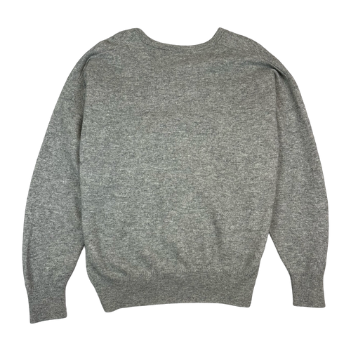 Women's Burberry Wool V Neck Knit Grey | Vintage Clothing Store Canada