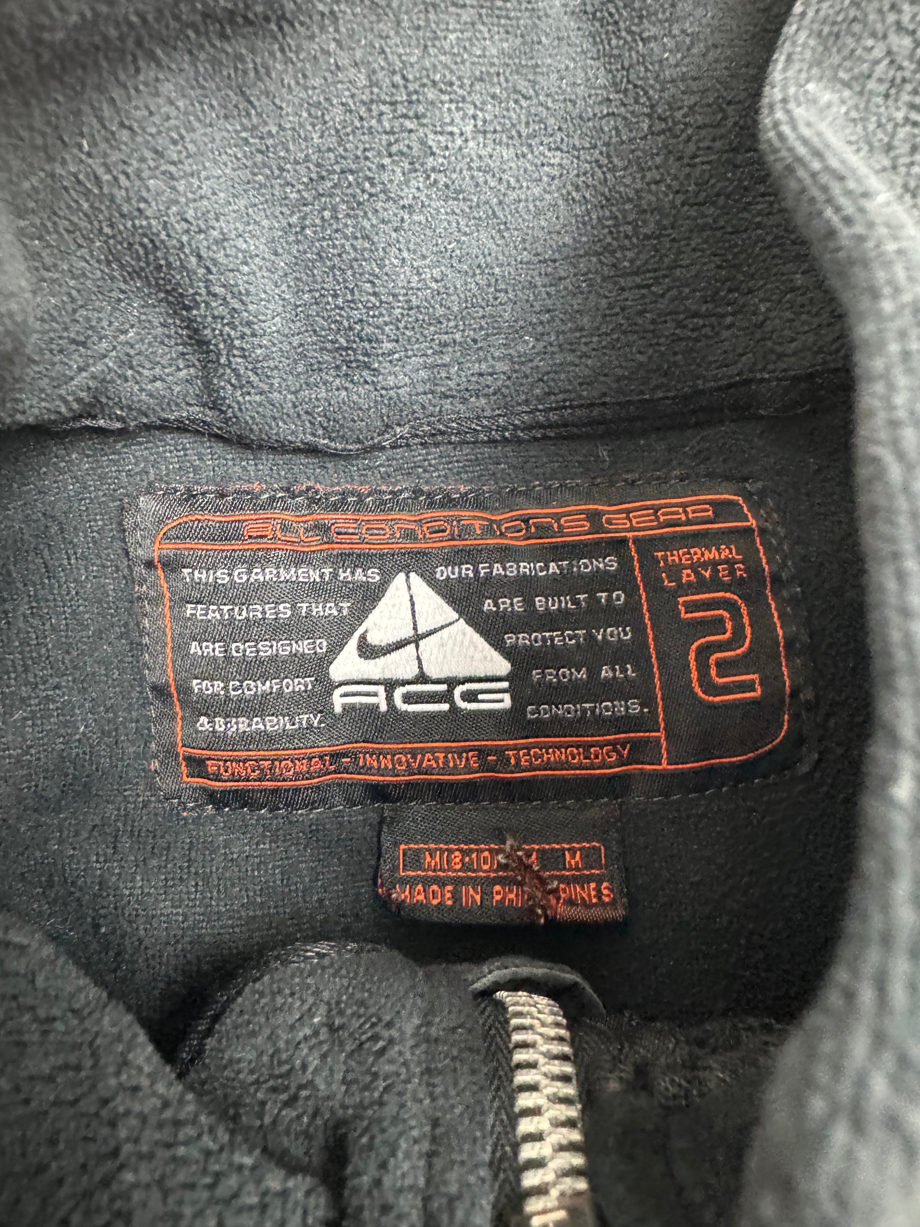 (M) Vintage Nike ACG Full-Zip Fleece Vest Black