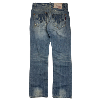 Mek Denim Distressed Blue Pants