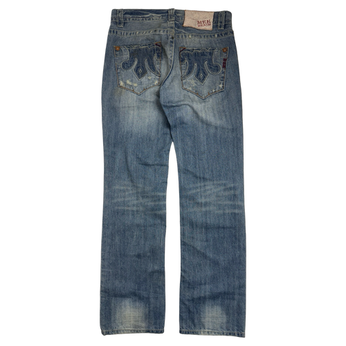 Mek Denim Distressed Blue Pants | Vintage Clothing Store Canada