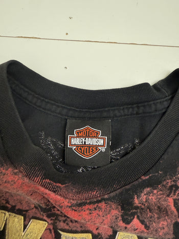 Y2K Harley Davidson Barrie Ontario Tee Black
