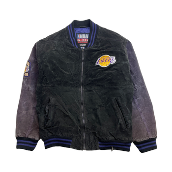 (XXL) Vintage NBA Los Angeles Lakers Suede Leather Jacket