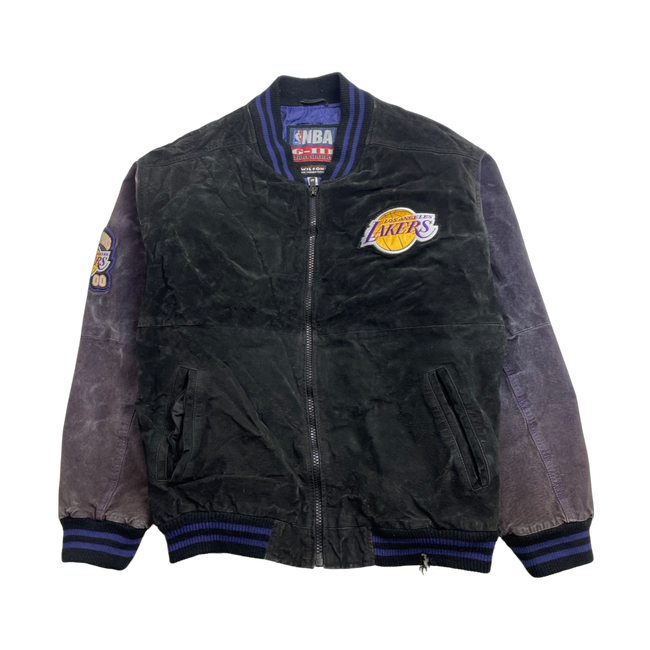 (XXL) Vintage NBA Los Angeles Lakers Suede Leather Jacket