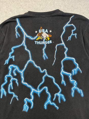 Vintage American Thunder Wolf Chief Tee Black