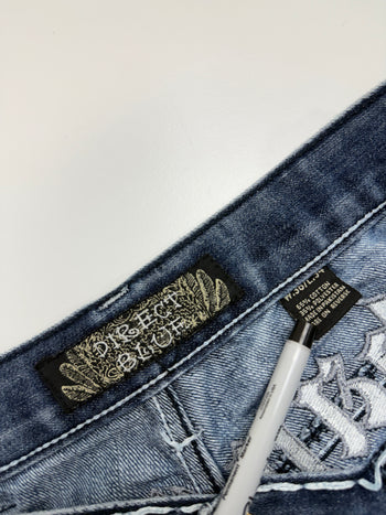 Direct Blue Creative Connoisseurs Y2K Denim Pants