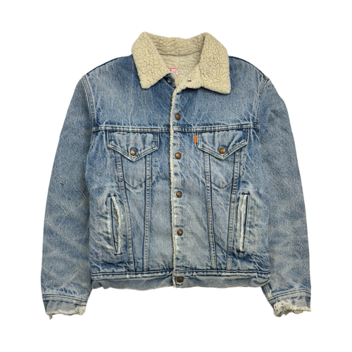 (S) Vintage Sherpa Lined Levis Denim Jacket | Vintage Clothing Store Canada