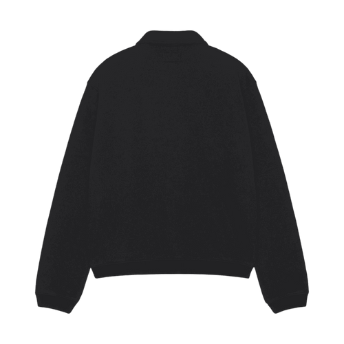 Stussy Fleece Zip Mockneck Black | Vintage Clothing Store Canada