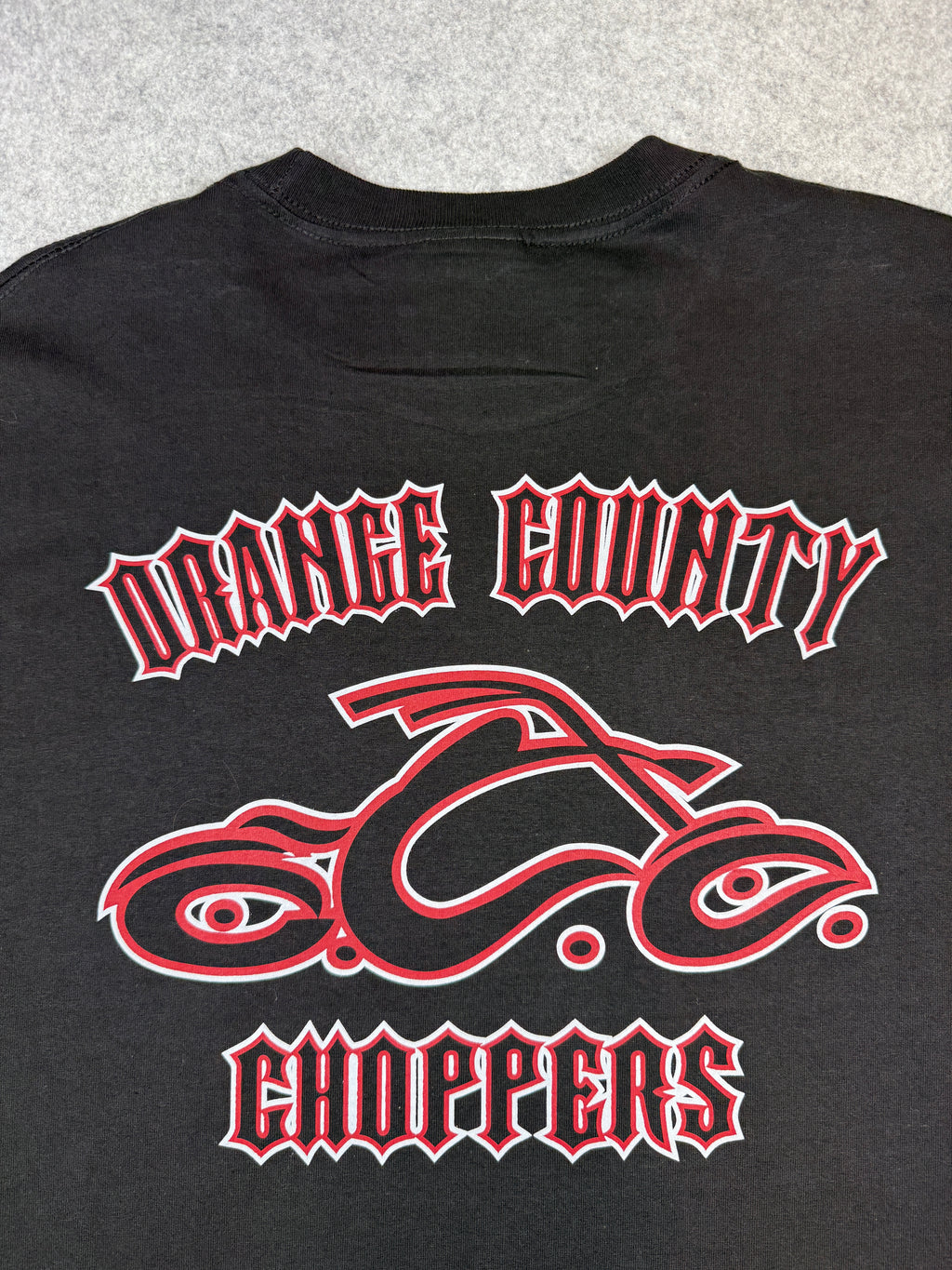 Vintage Orange County Choppers Flame Sleeve L/S Tee Black/Red