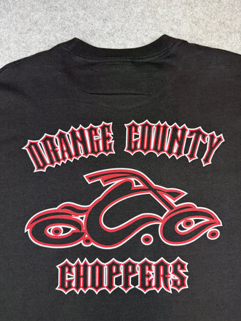 Vintage Orange County Choppers Flame Sleeve L/S Tee Black/Red