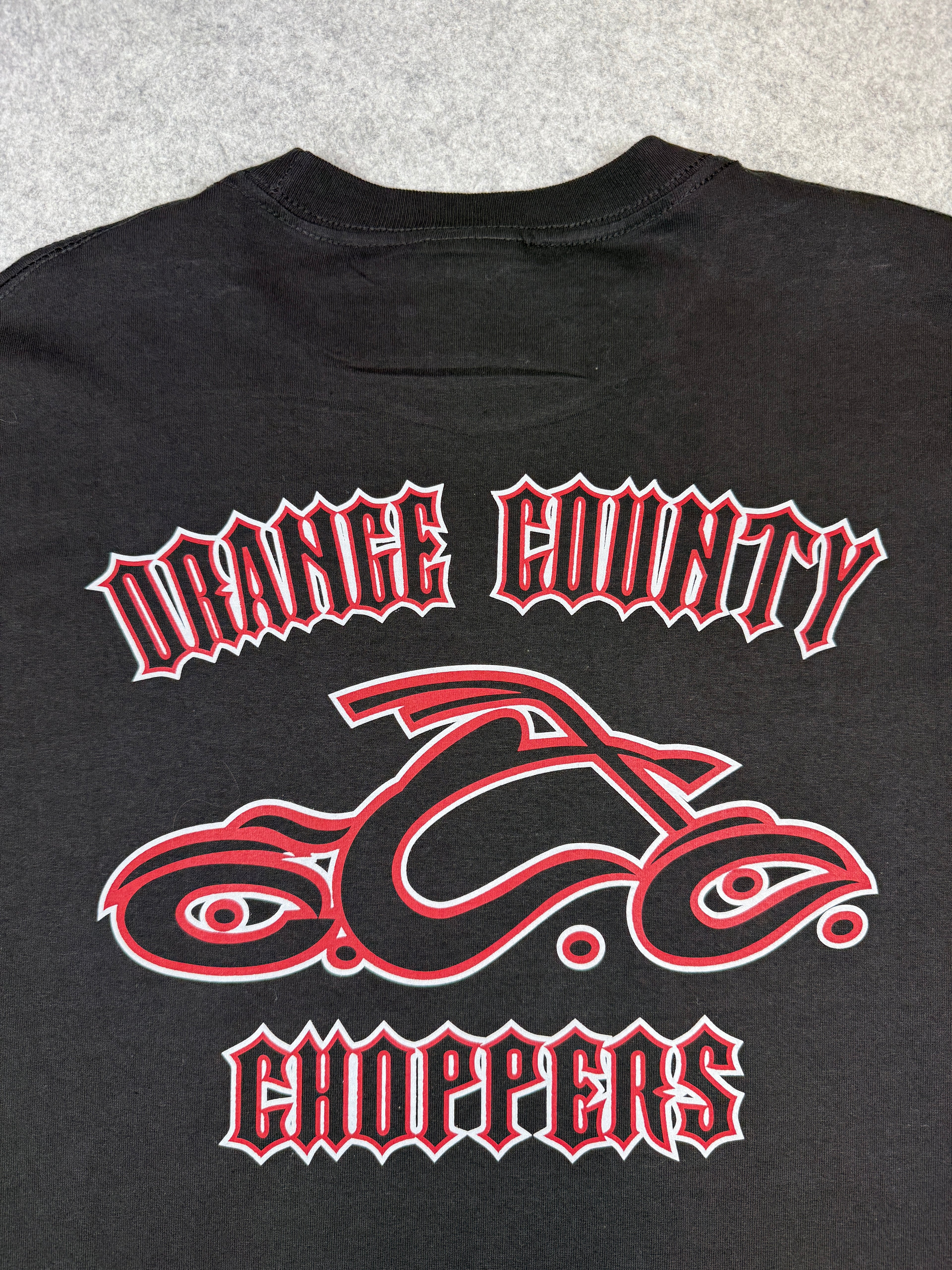 Vintage Orange County Choppers Flame Sleeve L/S Tee Black/Red