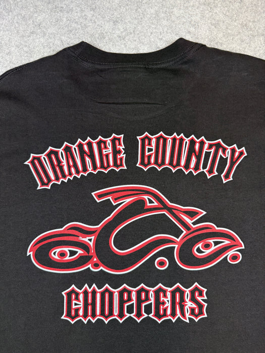 Vintage Orange County Choppers Flame Sleeve L/S Tee Black/Red | Vitnage Clothing Store Canada