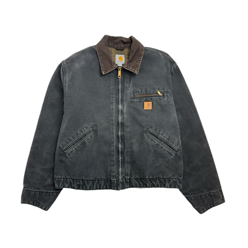 (M) Vintage Carhartt Lined Detroit Jaket Faded Black | Vintage Clothing Store Canada