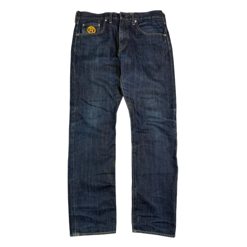 BAPE Apesta Flame Star Denim Jeans (USED) | Vintage Clothing Store Canada