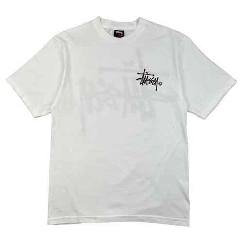 Vintage Stussy Classic Logo Tee White | Vintage Clothing Store Canada