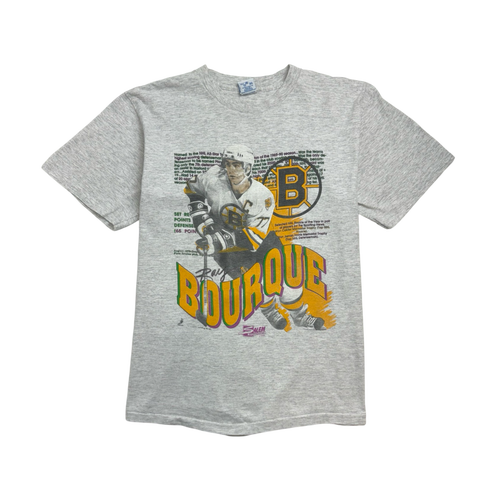 (M) Vintage 90s NHL Boston Bruins Tee Grey | Vintage Clothing Store Canada