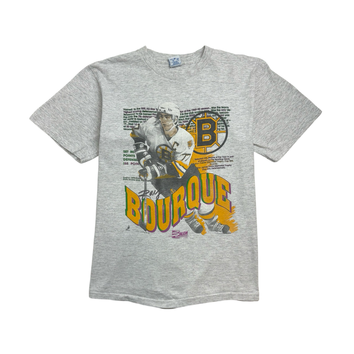 (M) Vintage 90s NHL Boston Bruins Tee Grey | Vitnage Clothing Store Canada