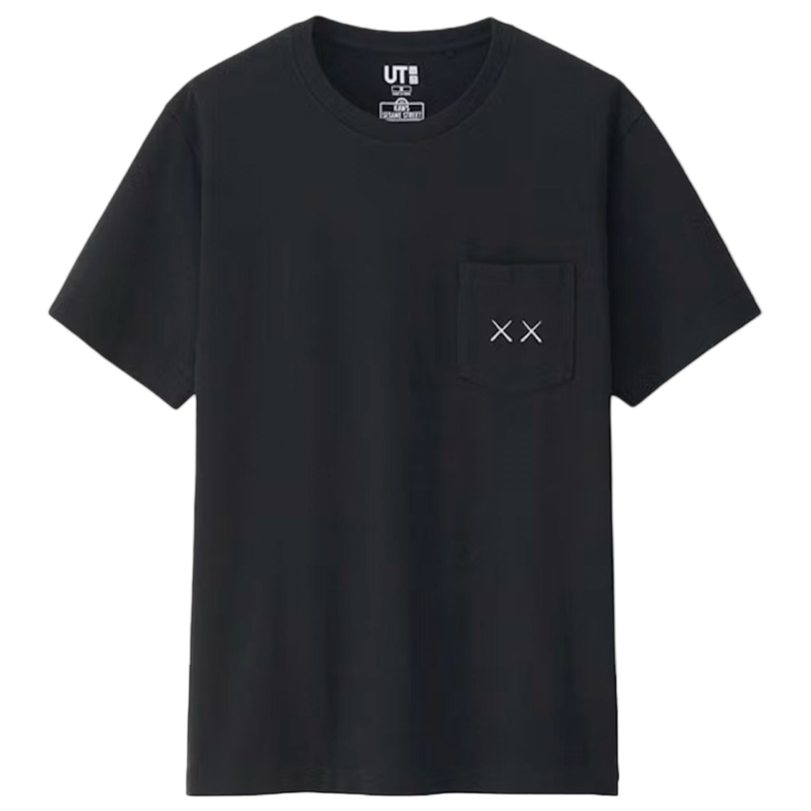 Kaws x Uniqlo Sesame Street Pocket Tee Black