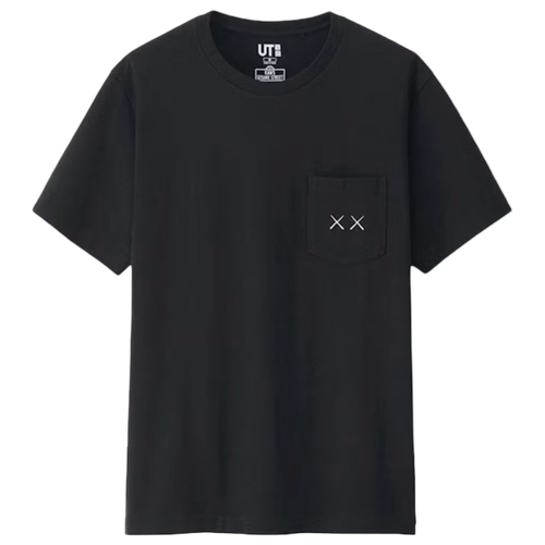 Kaws x Uniqlo Sesame Street Pocket Tee Black | Vintage Clothing Store Canada