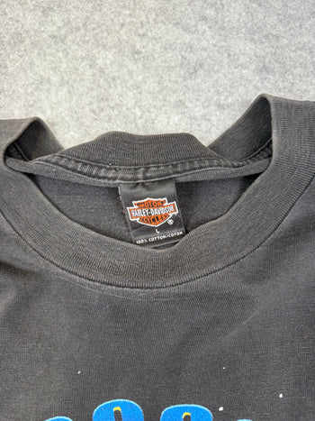 Vintage Harley Davidson Forged For The Future Tee Black