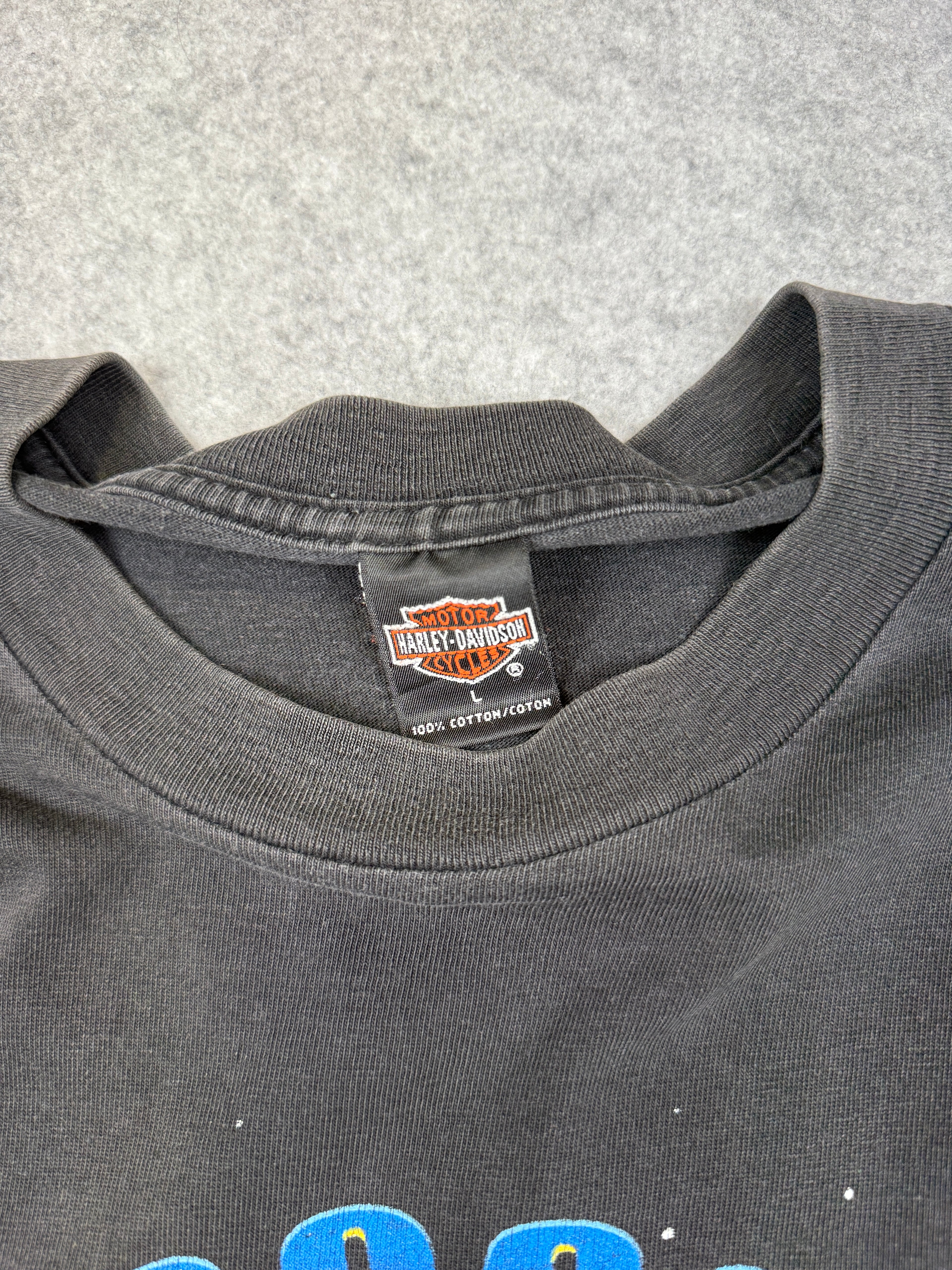 Vintage Harley Davidson Forged For The Future Tee Black