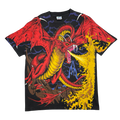 Vintage Liquid Blue Dragon AOP Tee Black