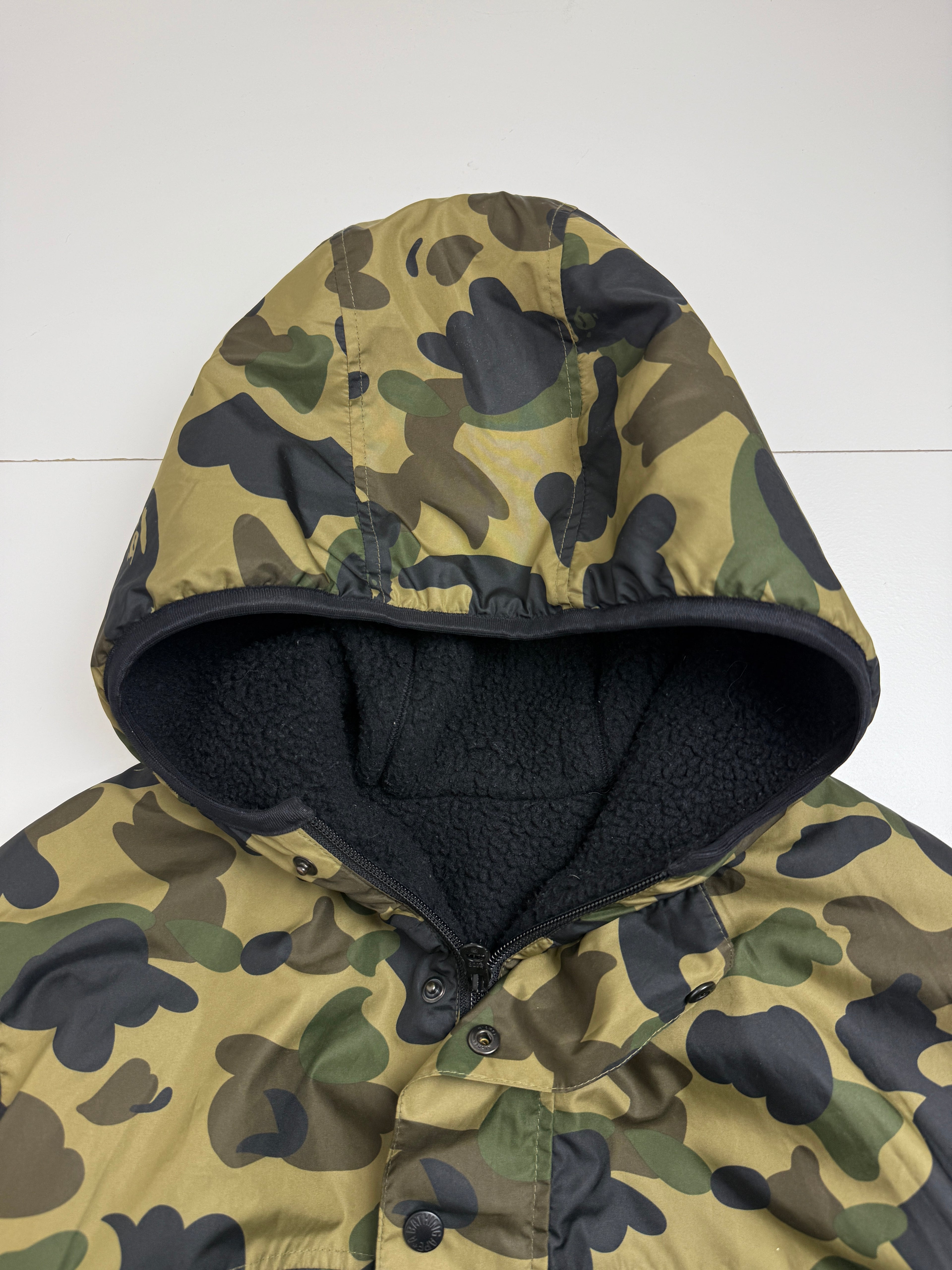 BAPE 1st Camo Reversible Polartec Jacket Green (USED)