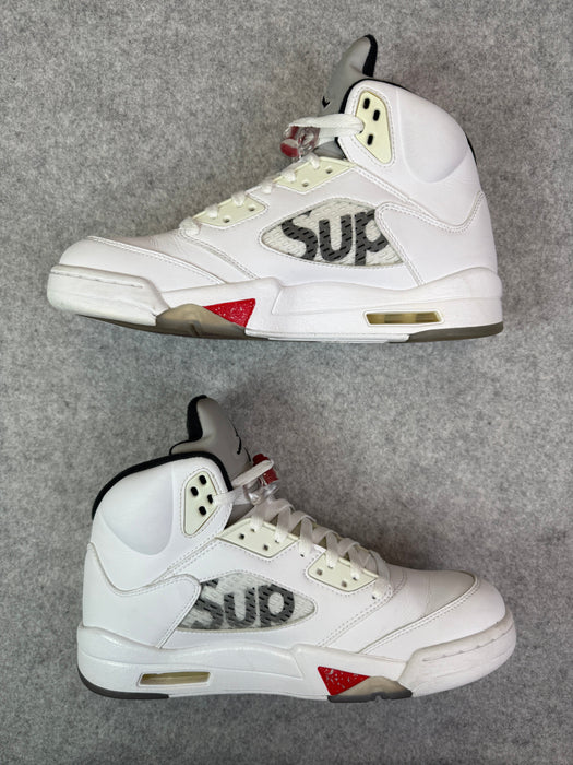 Air Jordan 5 Retro Supreme White (USED) | Vitnage Clothing Store Canada