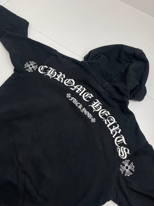 Chrome Hearts Shoulder Logo Hoodie Black (USED) | Vitnage Clothing Store Canada