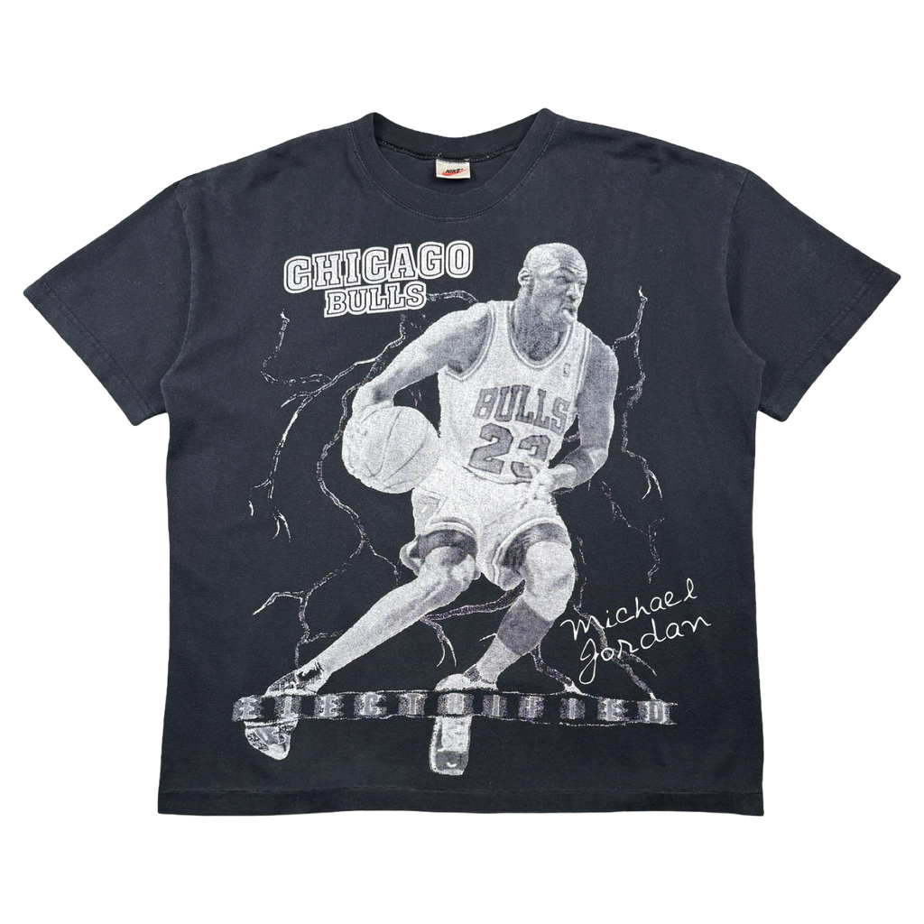 Bootleg Vintage Chicago Bulls Michael Jordan Electrified Tee Black
