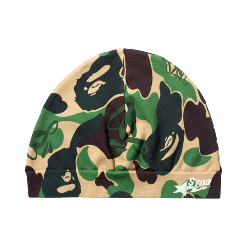 BAPE x Spotify x Central Cee Knit Cap Green Camo | Vintage Clothing Store Canada