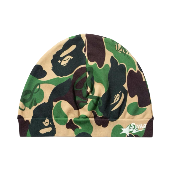 BAPE x Spotify x Central Cee Knit Cap Green Camo | Vitnage Clothing Store Canada