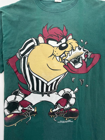 Vintage '94 Tazmania Devil Soccer Tee Green