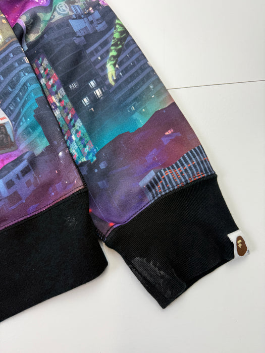 BAPE Neon Tokyo Full Zip Hoodie (USED) | Vitnage Clothing Store Canada