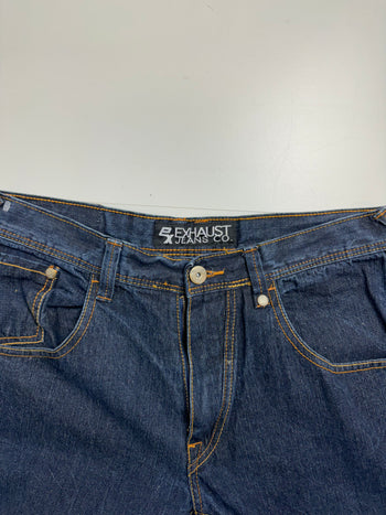 Vintage Y2k Exhaust Dark Denim Jeans Pants