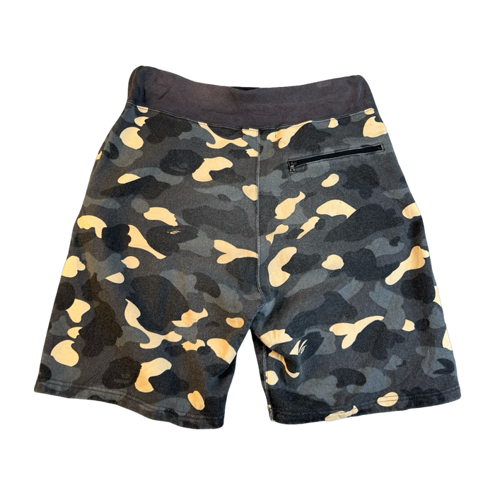 BAPE Camo Sweatshorts Black (USED) | Vitnage Clothing Store Canada