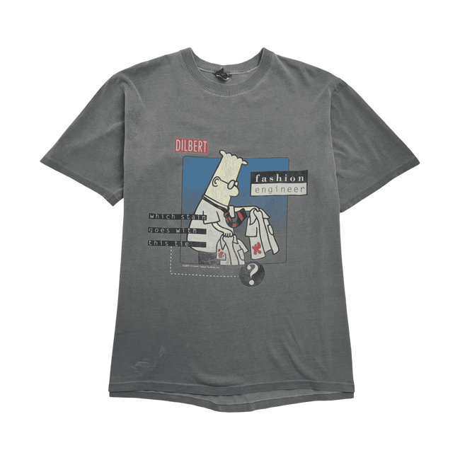 Vintage 90s Dilbert Cartoon Tee Faded