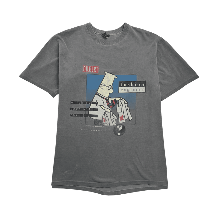 Vintage 90s Dilbert Cartoon Tee Faded | Vitnage Clothing Store Canada