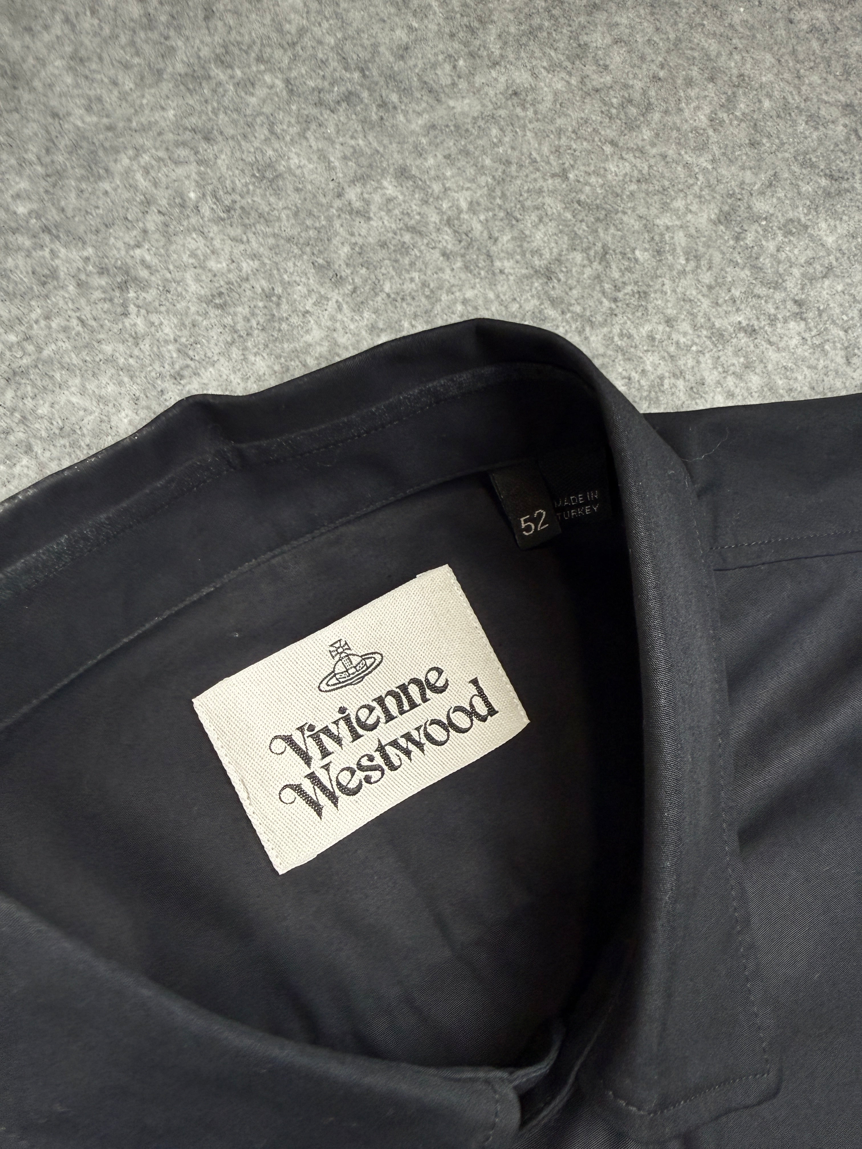 Vivienne Westwood Short Sleeve Chest Orb Logo Navy