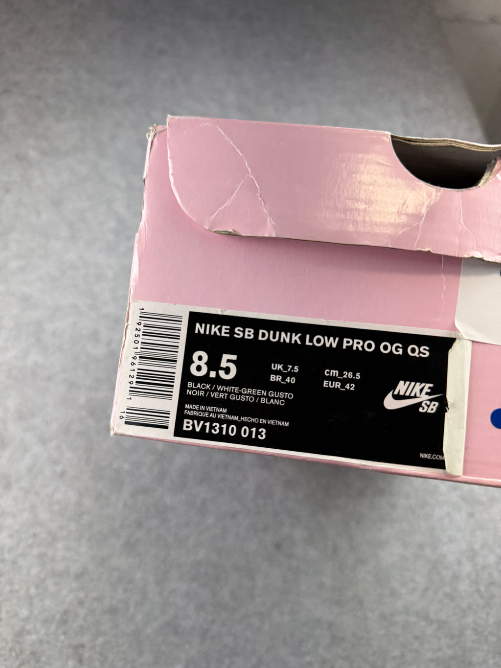 Nike SB Dunk Low Staple Panda Pigeon (USED)