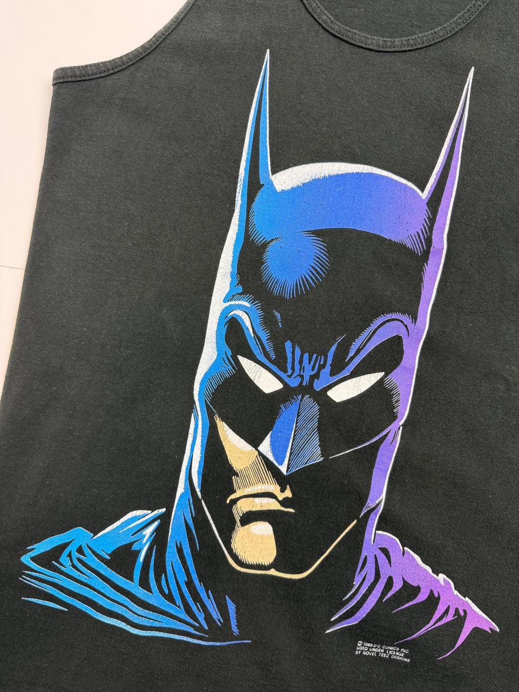 Vintage 1989 DC Comics Batman Tank Top Black