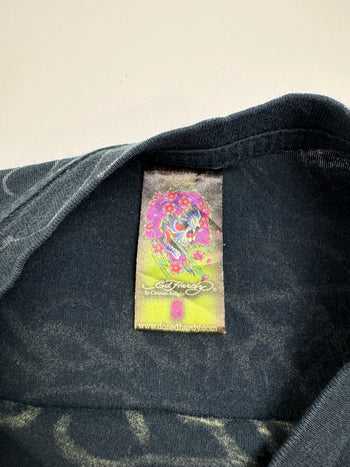 Vintage Y2k Ed Hardy Tee Black