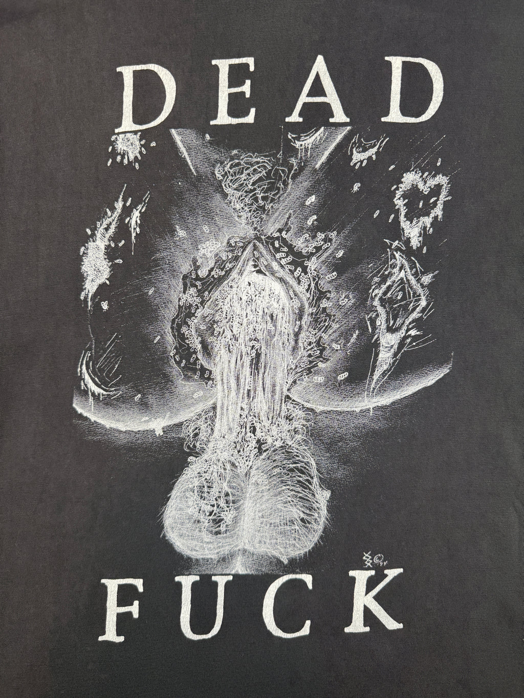 Vintage 90's Sickness Dead F*ck Tee Black