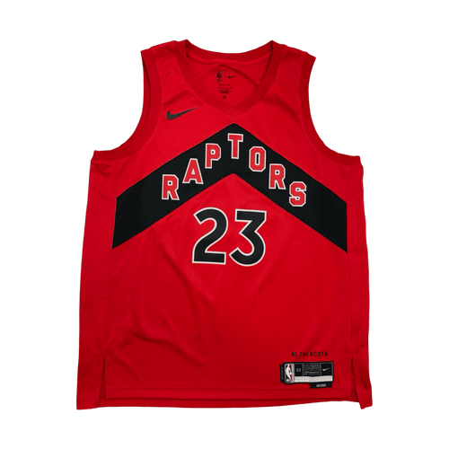 (L) Nike Toronto Raptors Fred Vanvleet Jersey Red | Vintage Clothing Store Canada