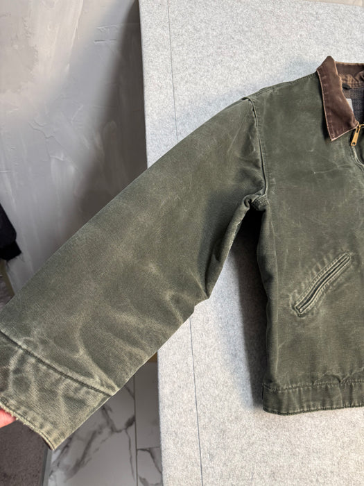 Vintage 2000’s Carhartt Detroit Work Jacket Moss Green | Vitnage Clothing Store Canada