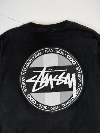 Stussy x Comme Des Garcons Dot L/S Tee Black (USED)